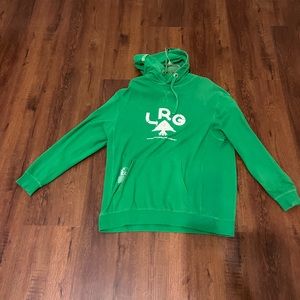 X Large LRG fleece Jacket with a hoodie cap
